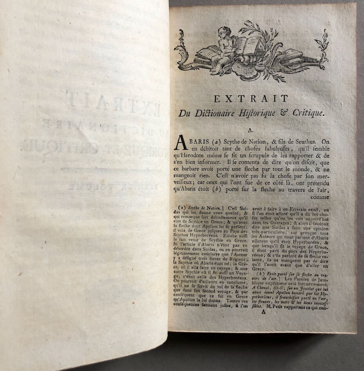 Frédéric II — Extrait du dictionaire de Bayle […] en 2 volumes — Voss — 1767.