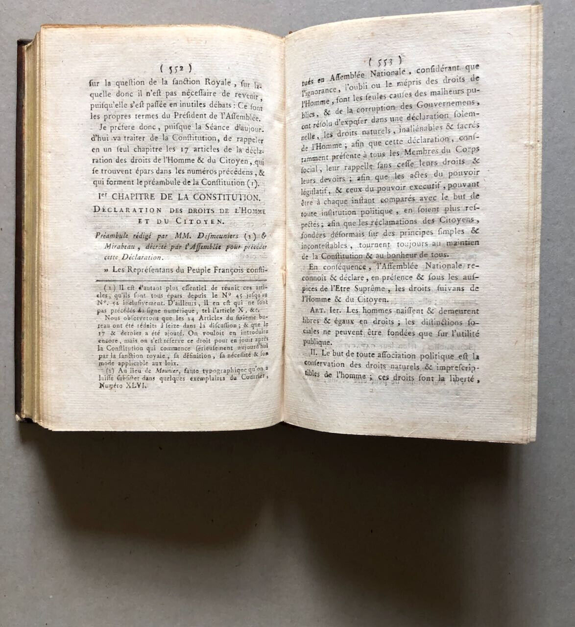 Antoine-Joseph Gorsas — Le Courrier de Versailles à Paris — 3 vol. — 1789.