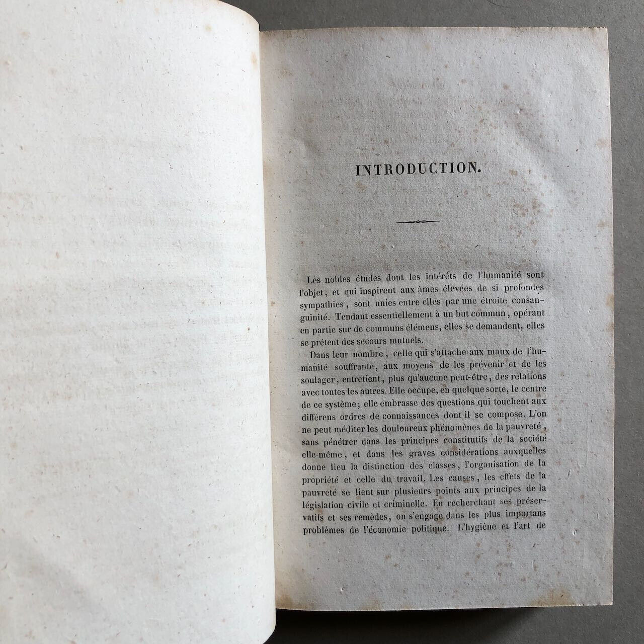 Baron de Gérando — De la Bienfaisance publique — é.o. — 4 vol. — Renouard — 1839