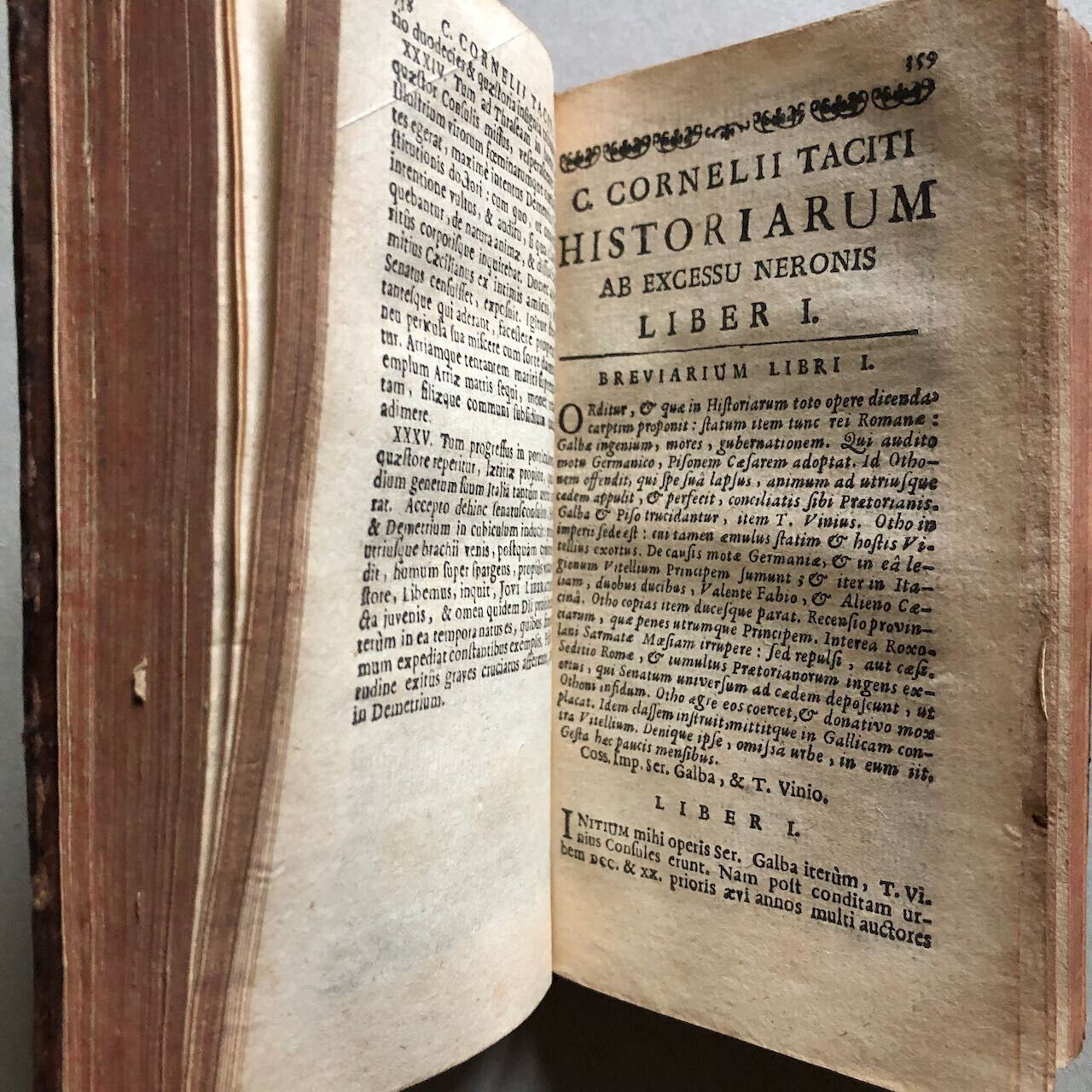 C. Cornelii Taciti annales et historiae — texte en latin seul — Lallemant — 1740