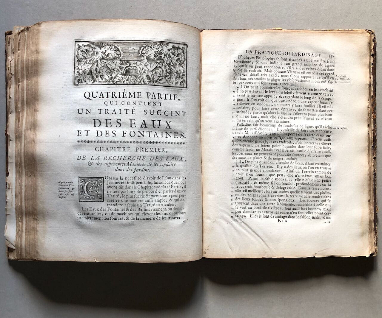 D’Argenville — La Théorie & la pratique du jardinage — 40 pl. h.t. — Husson 1739