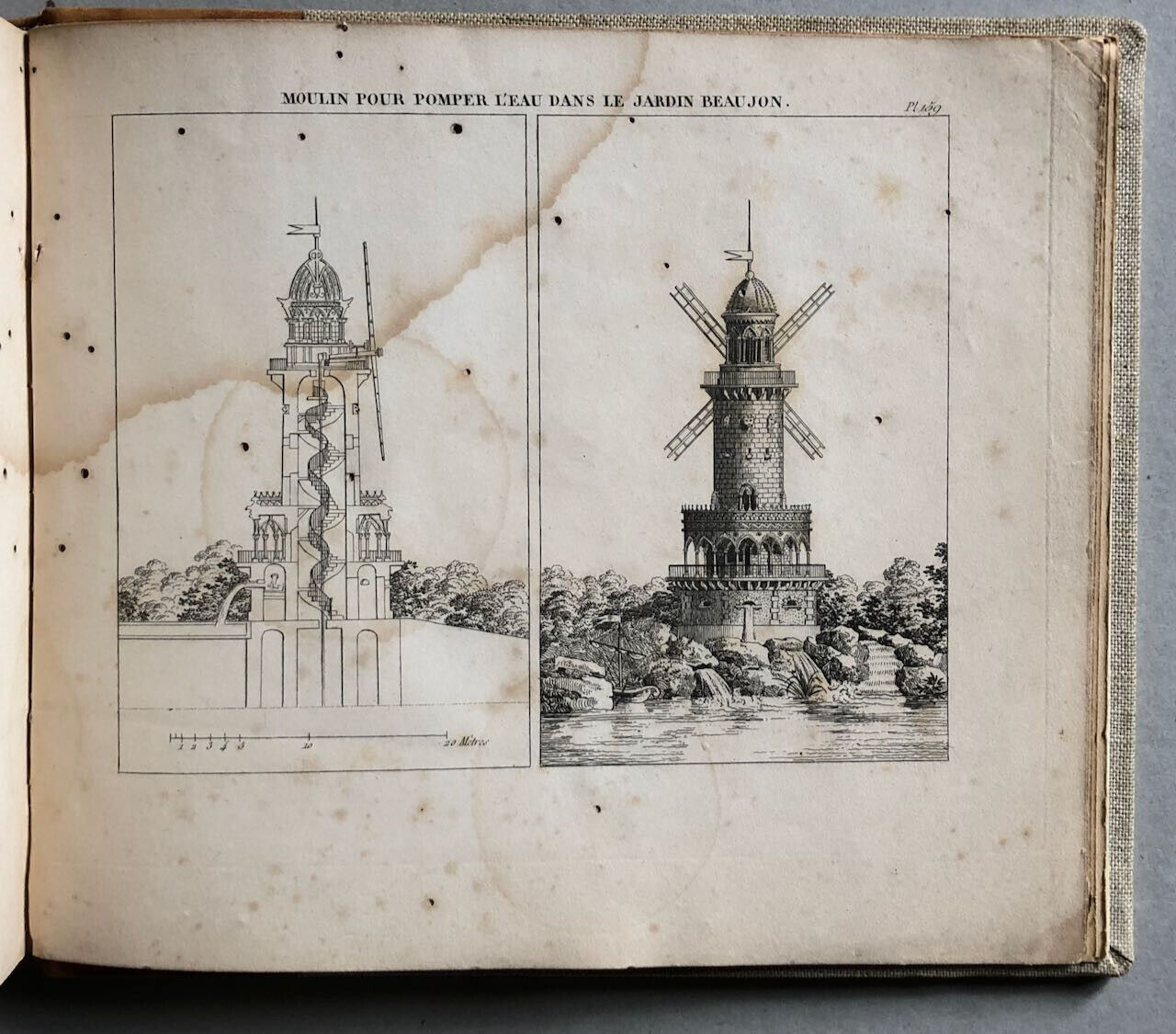 P. Boitard — Traité de la composition des jardins — Atlas seul —  160 pl. — 1839