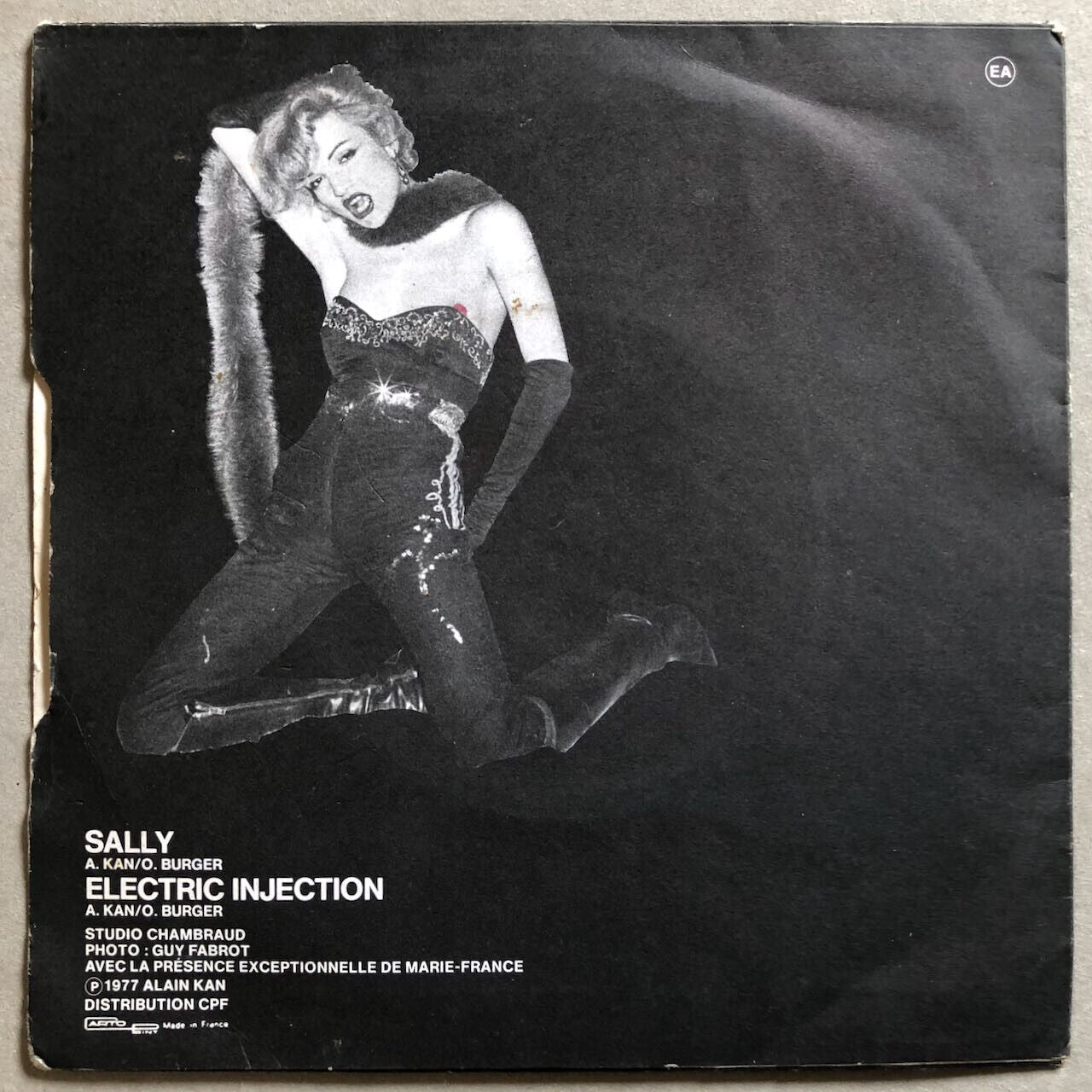 Gazoline (Alain Kan) — Sally/Electric injection — 45 RPM 7" — Egg 620.344 — 1977