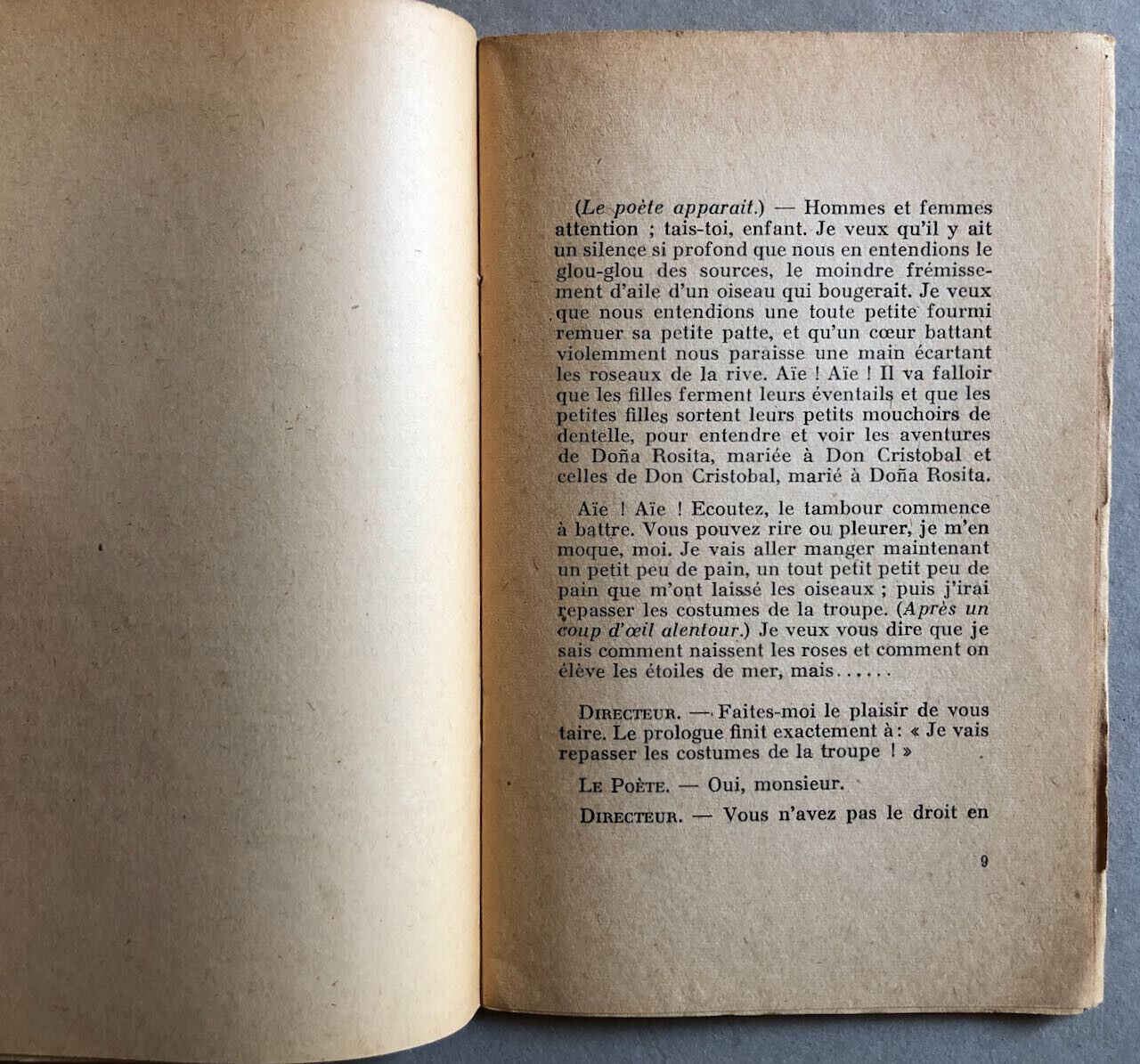 Garcia Lorca — Le petit Retable de Don Cristobal — é.o. n°/350 — Charlot — 1944.