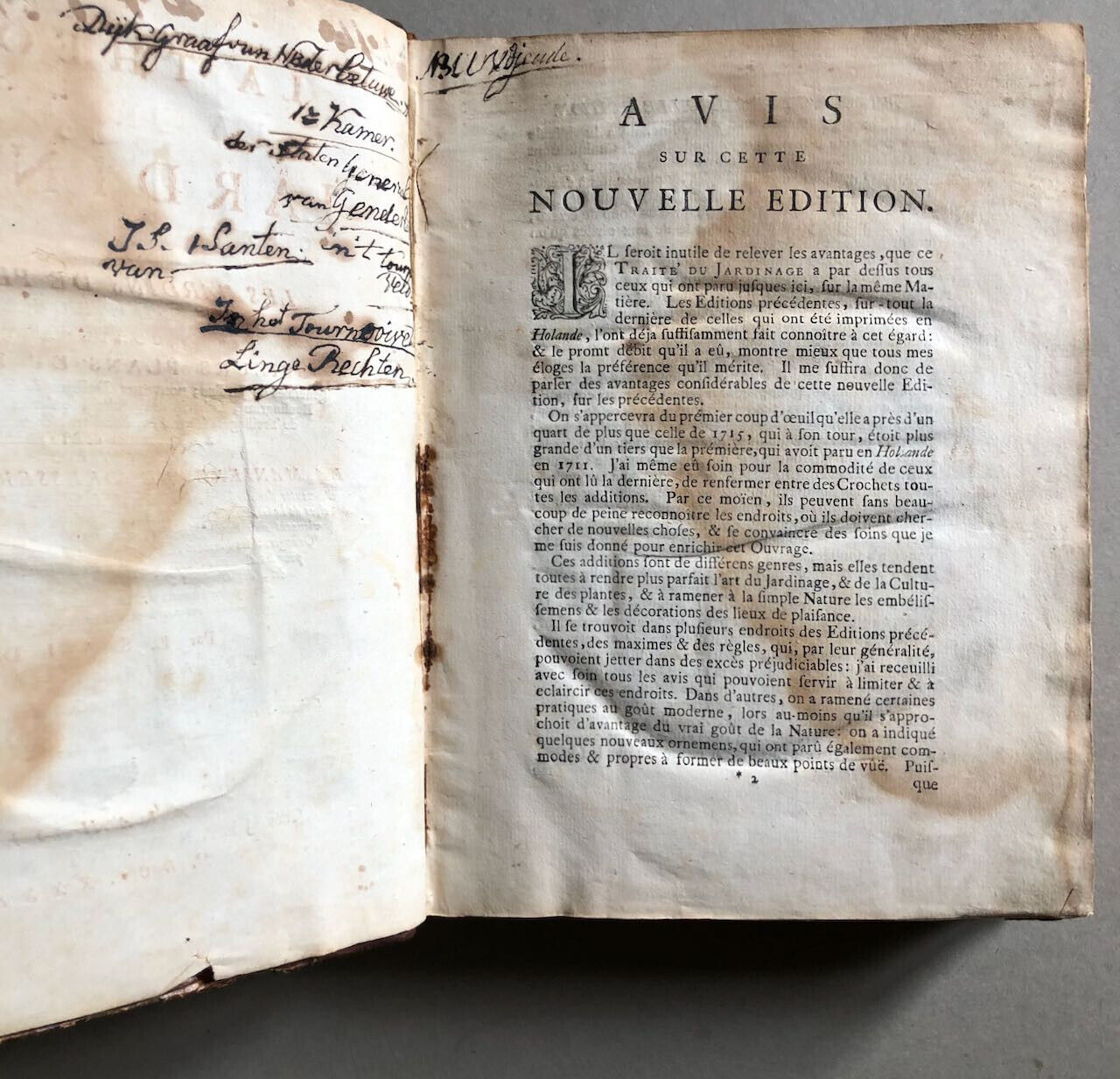 D’Argenville — La Théorie & la pratique du jardinage — 40 pl. h.t. — Husson 1739