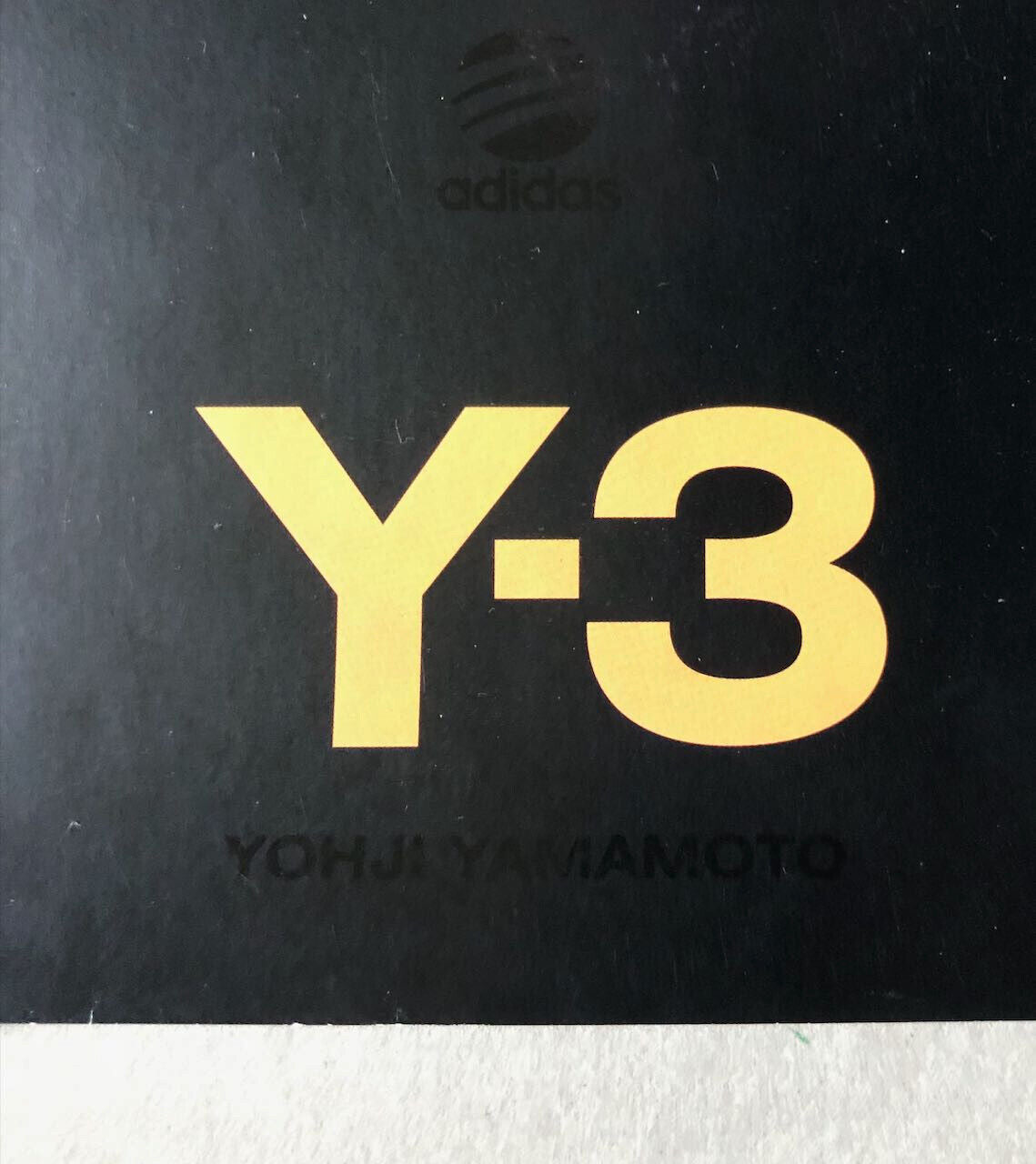 Y-3 — affiche publicitaire — Yohji Yamamoto x Adidas — campagne 2003 — 80x60 cm.