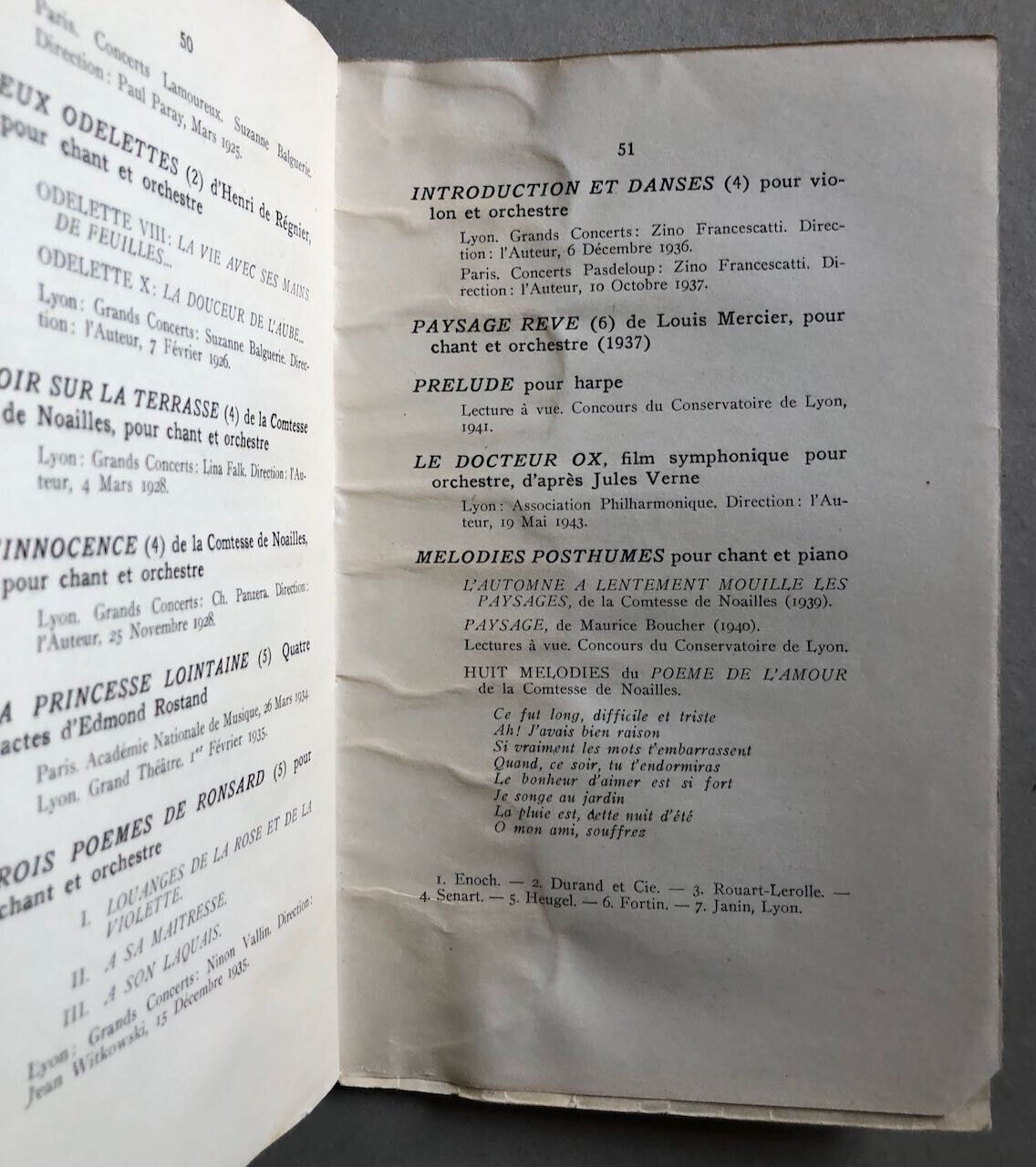 Georges Martin Witkowski — ensemble de documents dont 2 cartes signées — 1943.