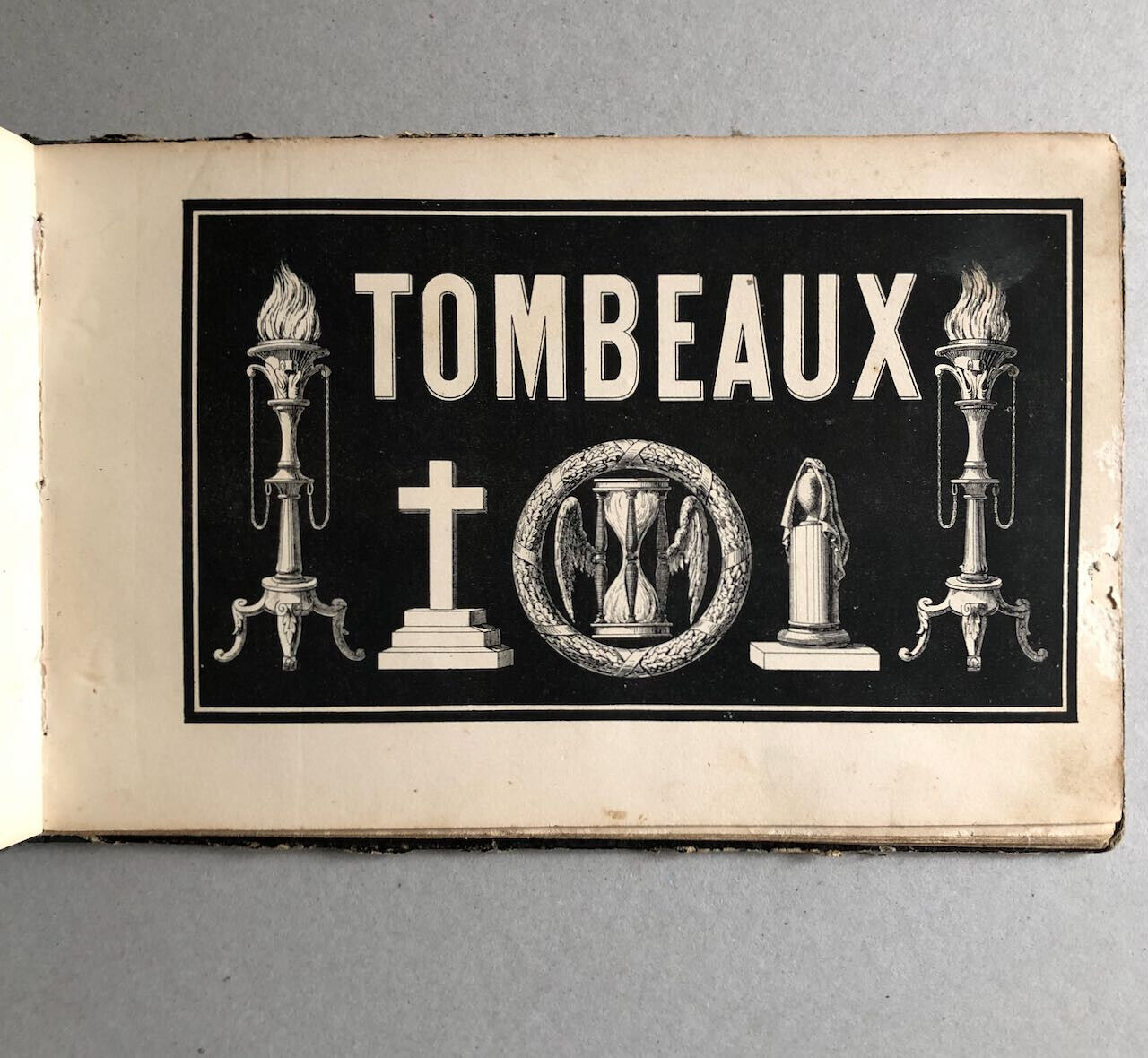 Leblan — Tombeaux — recueil de 24 planches lithographiées en couleur — Monrocq.