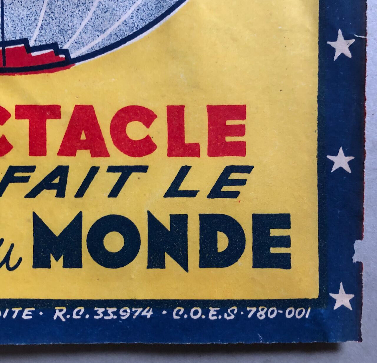 Harold — Le Spectacle qui fait le tour du monde — affichette lithographiée  1940