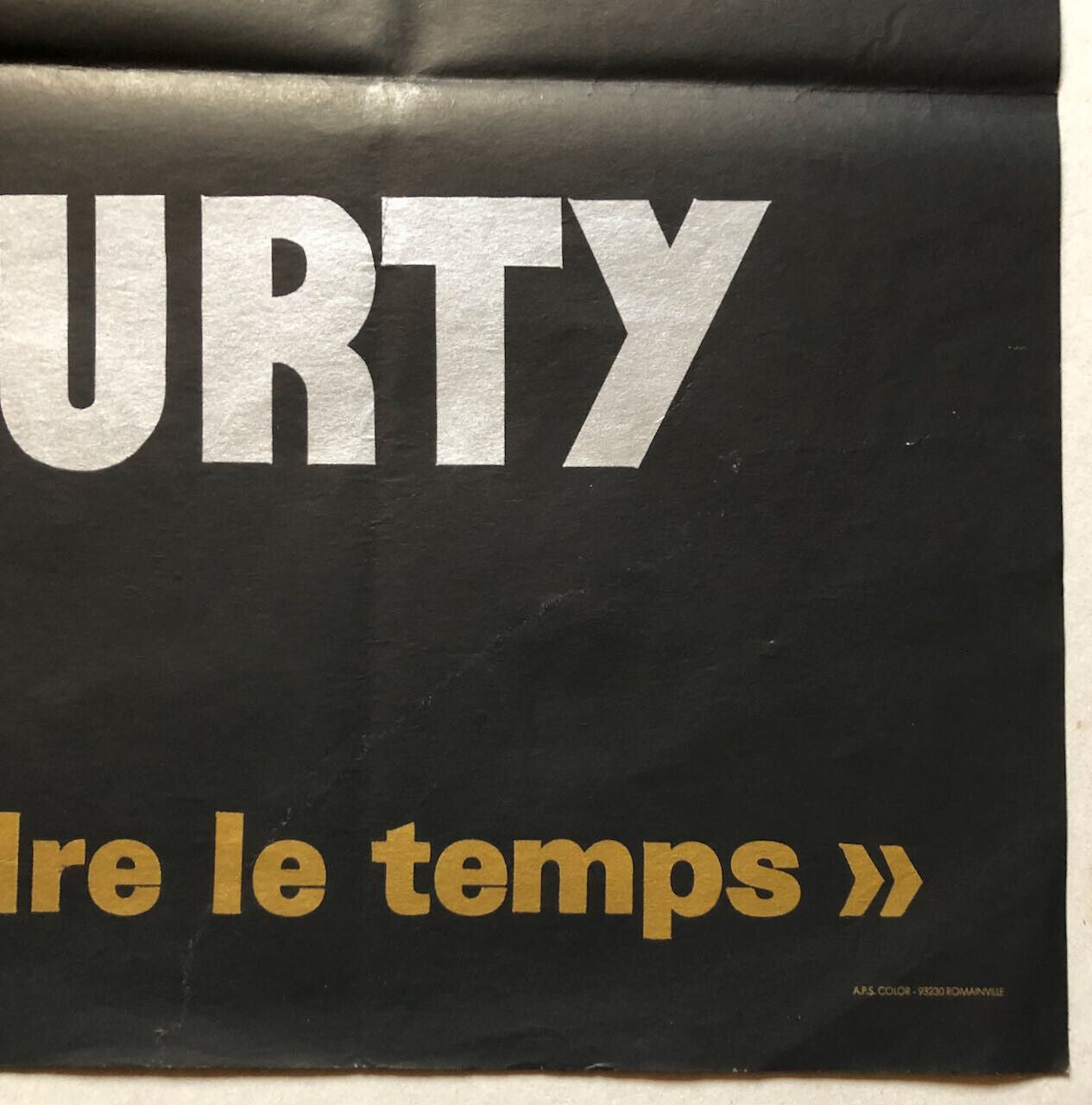 Michel Murty — Affiche sérigraphique — Chansons pour peindre le temps — 1977.