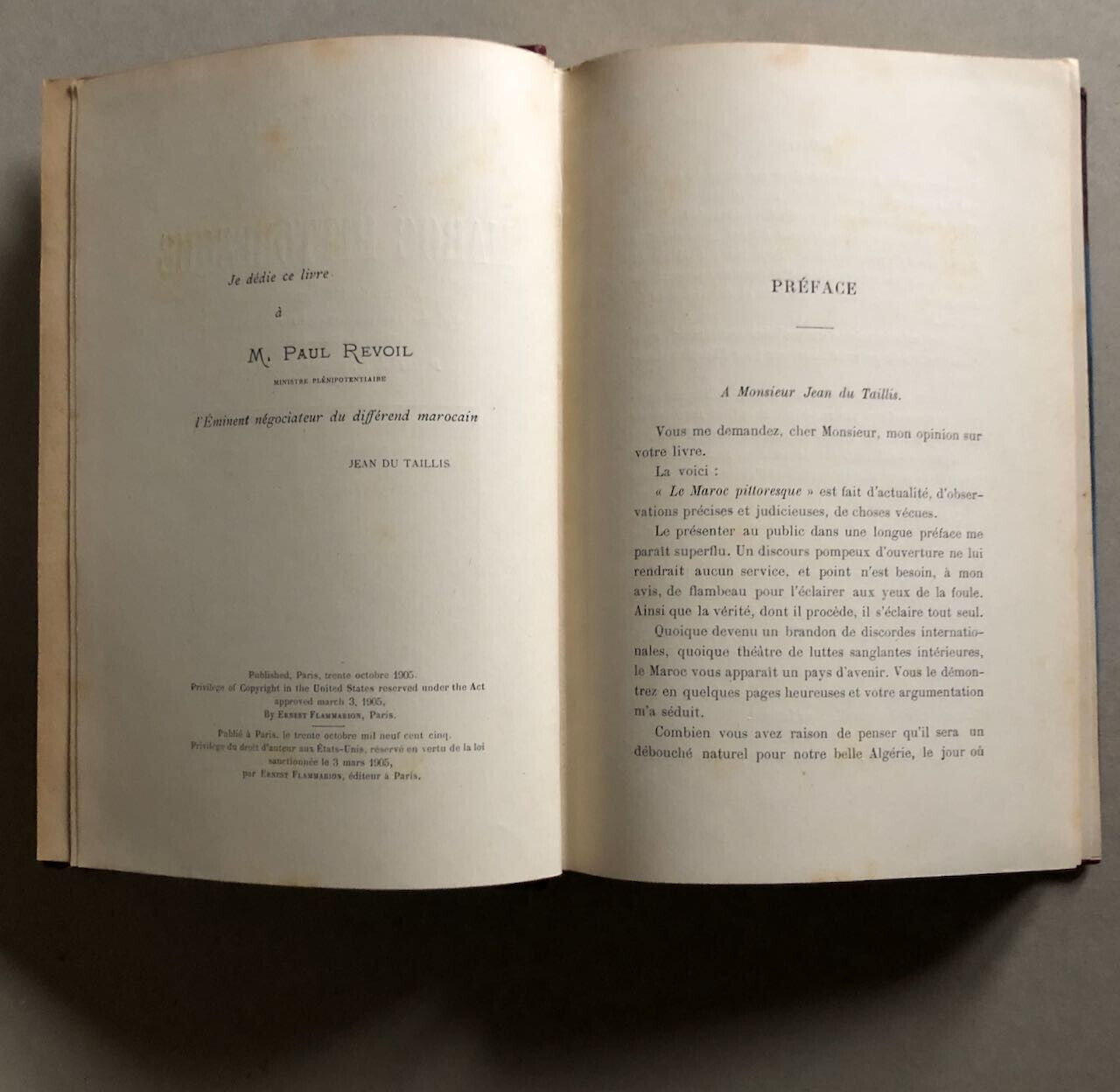 Jean du Taillis — Le Maroc pittoresque — édition originale — Flammarion — 1905.