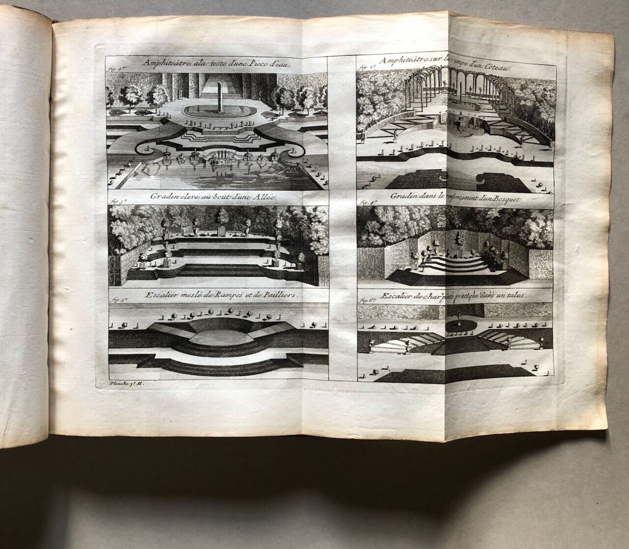 D’Argenville — La Théorie & la pratique du jardinage — 40 pl. h.t. — Husson 1739