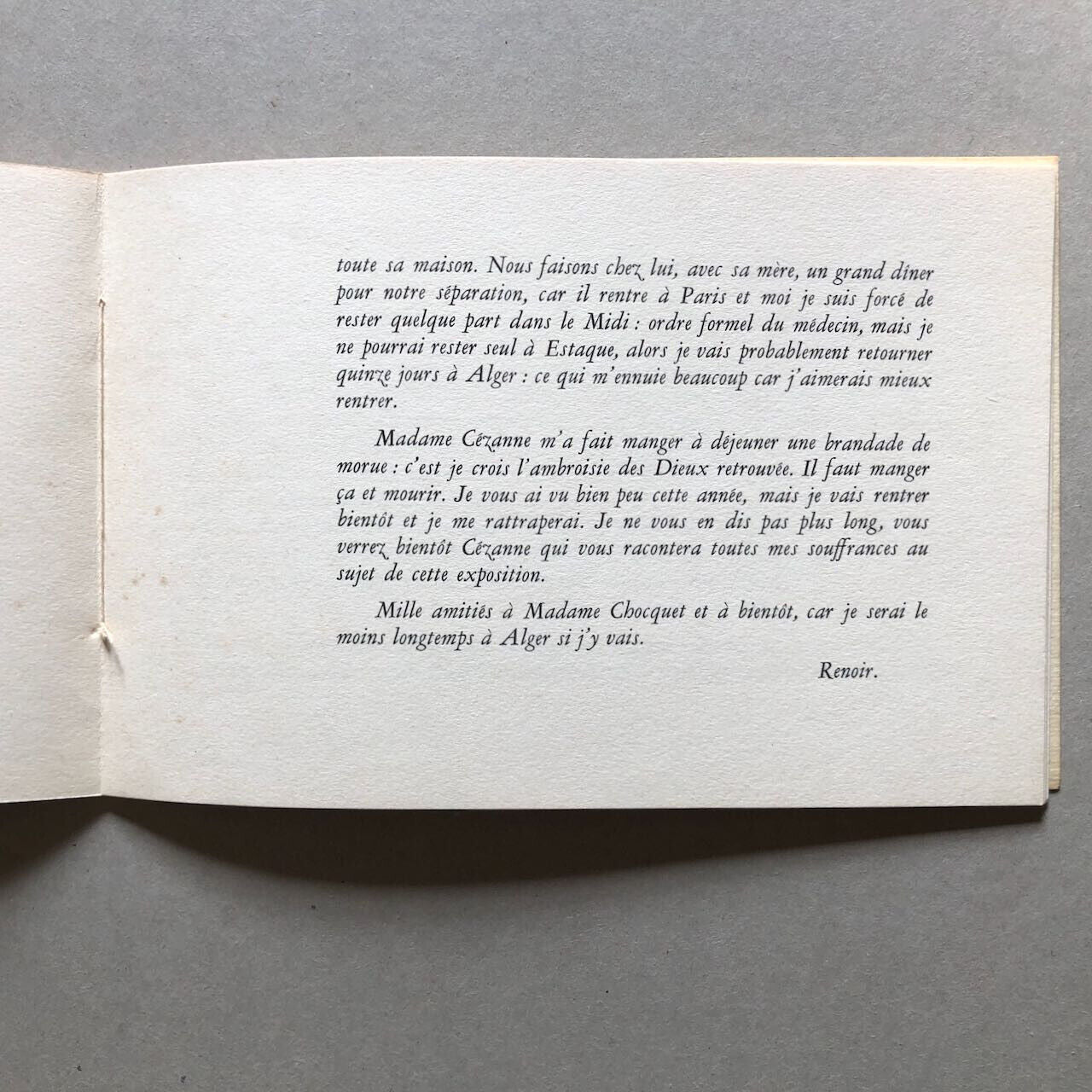 Auguste Renoir — Carnet de dessins en facsimile — Jacomet — tirage limité — 1955