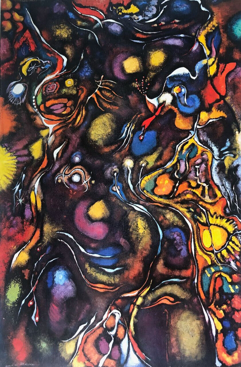 André Masson — affiche de l'exposition au Grand Palais — 60 x 40 cm. — 1977.