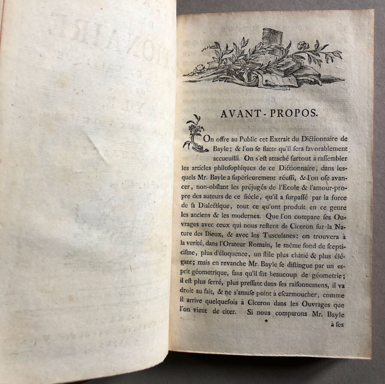 Frédéric II — Extrait du dictionaire de Bayle […] en 2 volumes — Voss — 1767.