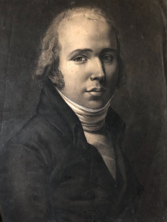 Portrait d'un homme de qualité — fusain sur papier — 48,5 x 38 cm. — circa 1810