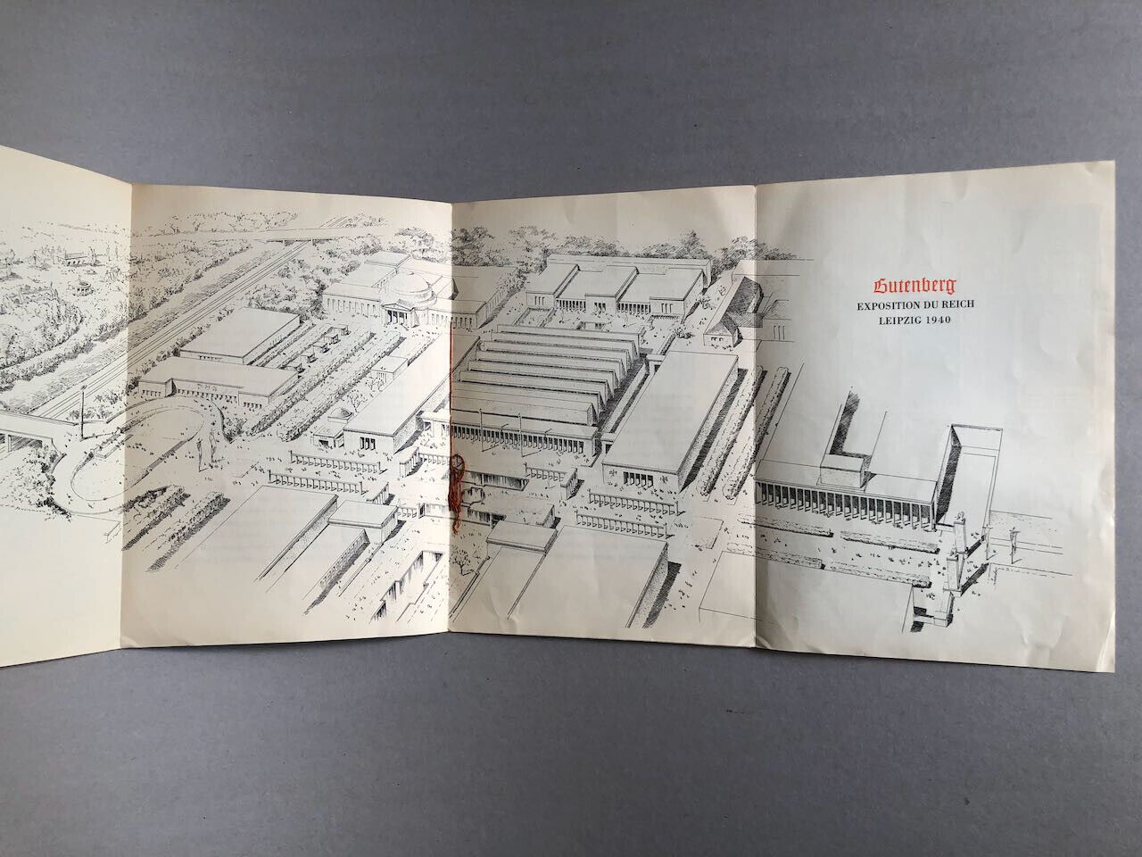 Gutenberg — Guide-brochure publicitaire de l'exposition du Reich — Leipzig 1940.