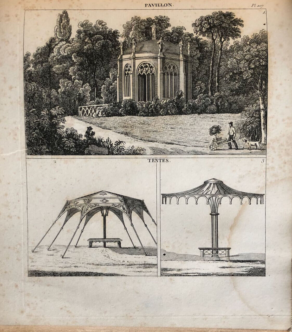 P. Boitard — Traité de la composition des jardins — Atlas seul —  160 pl. — 1839