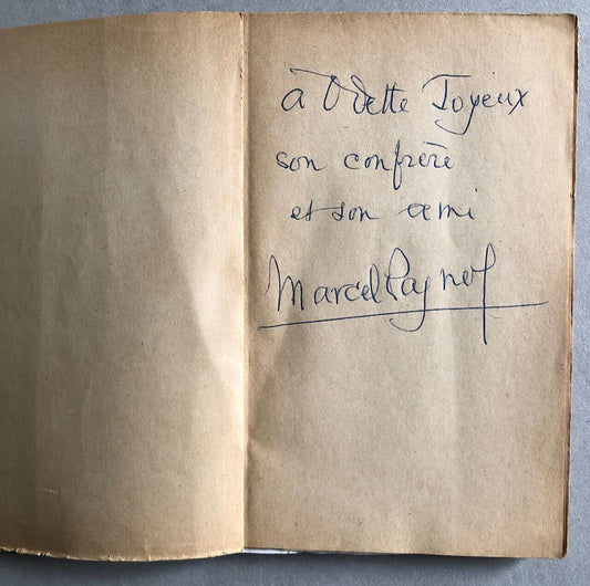 Marcel Pagnol — Critique des critiques — envoi autographe à Odette Joyeux — 1949