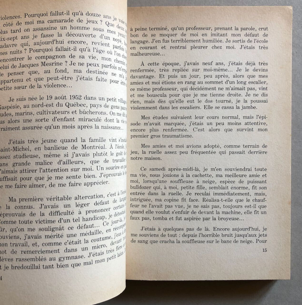 Jocelyne Deraiche — J'ai tant aimé Mesrine — édition originale — Stanké — 1979.