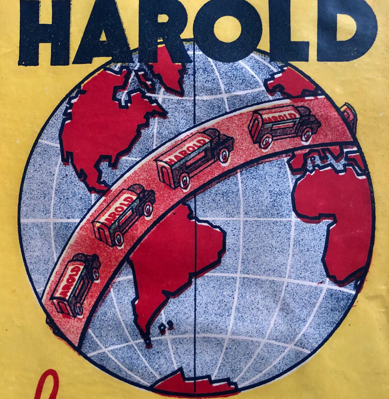 Harold — Le Spectacle qui fait le tour du monde — affichette lithographiée  1940