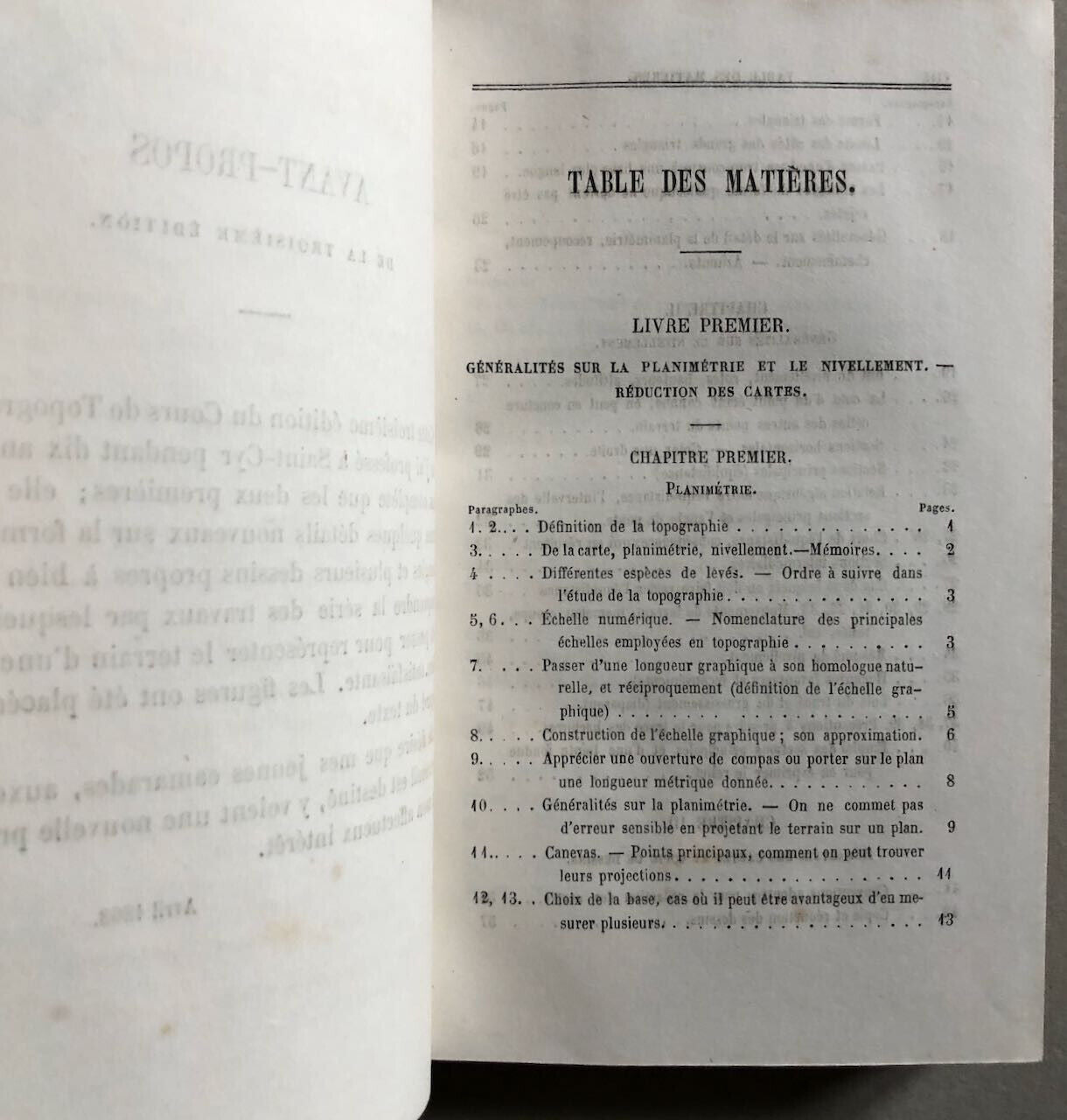 De Lalobbe — Cours de topographie à l'usage des officiers — Dumaine — 1868.