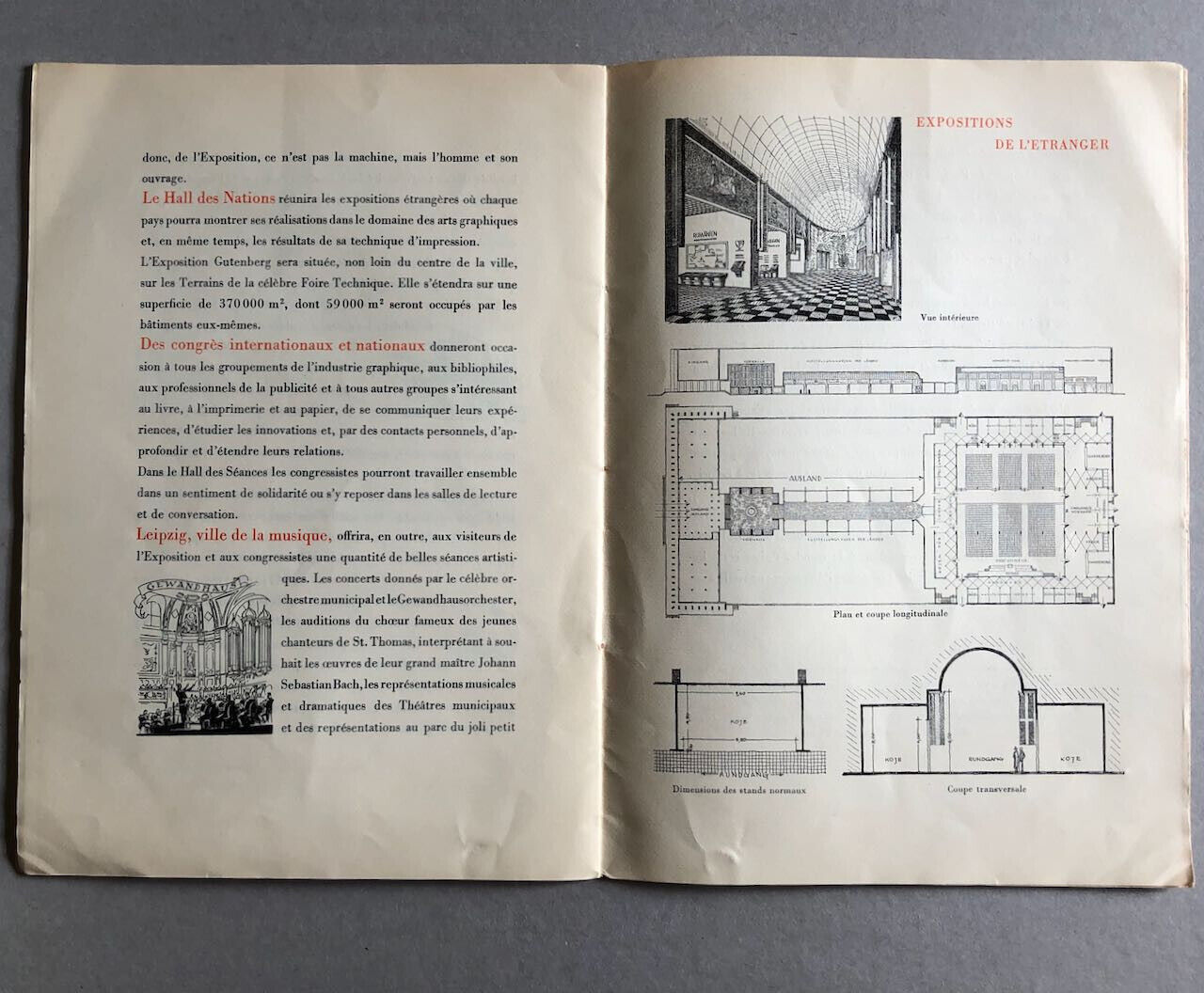 Gutenberg — Guide-brochure publicitaire de l'exposition du Reich — Leipzig 1940.