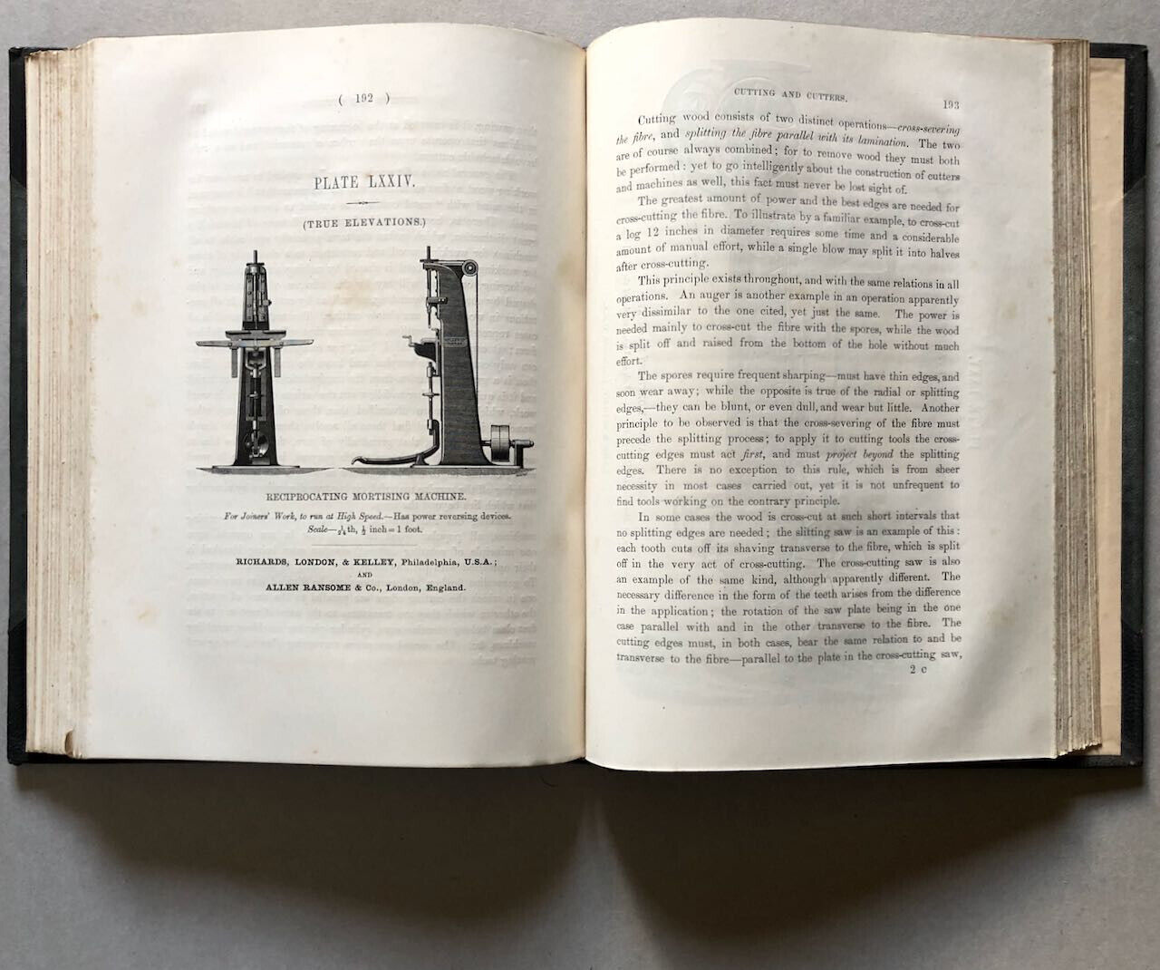 John Richards — Treatise on Wood-Working Machines — E. & F.N. Spon — 1872.