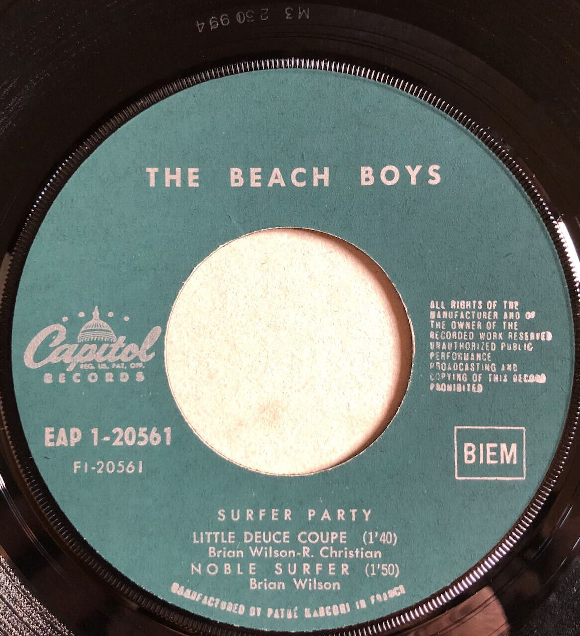 The Beach Boys — Surfer Party — pressage original français — Capitol 1-20561