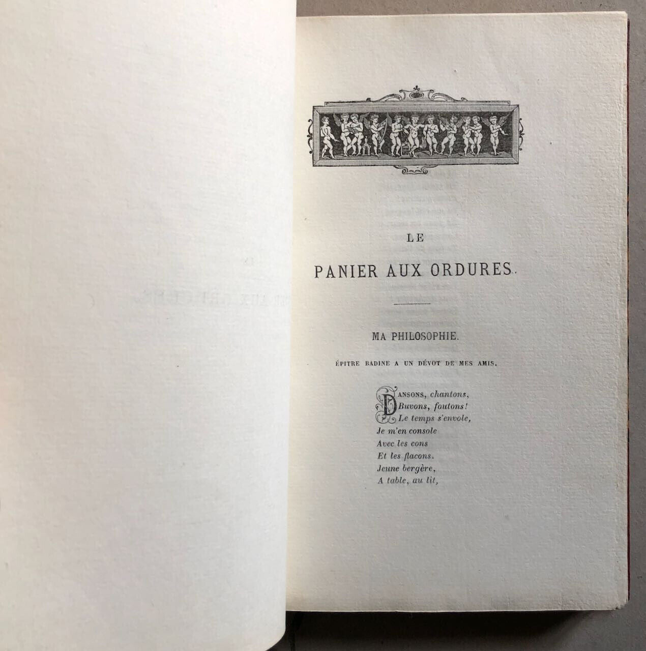 Le Panier aux ordures — Société pour la diffusion des livres de l'Enfer — 1866.