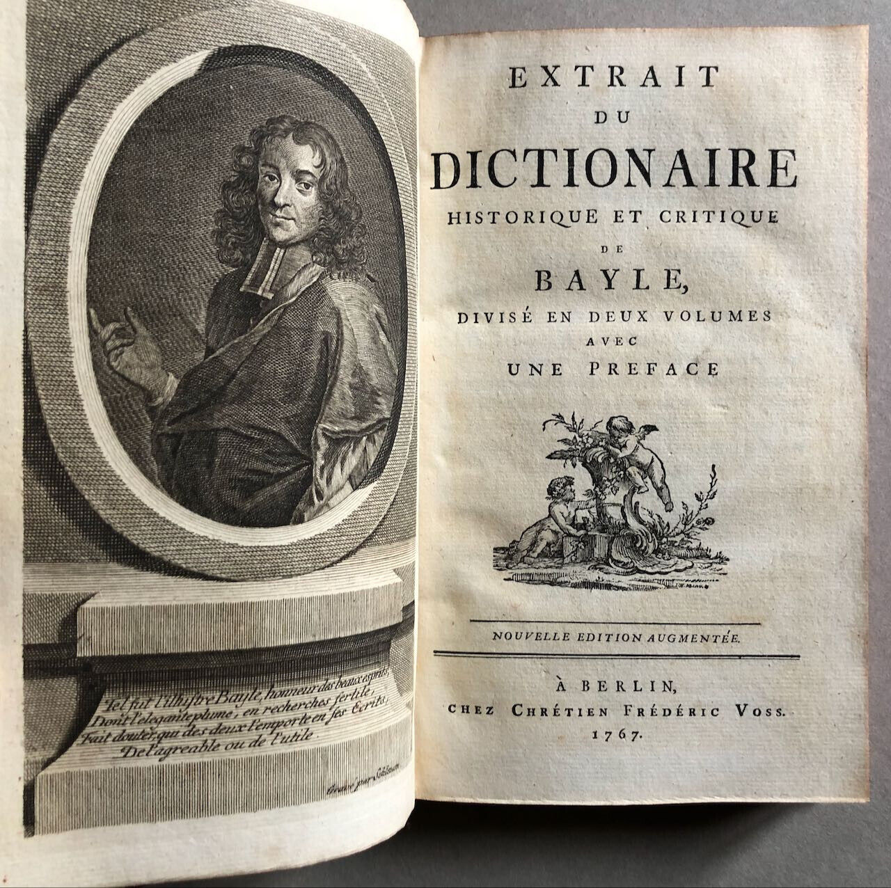 Frédéric II — Extrait du dictionaire de Bayle […] en 2 volumes — Voss — 1767.