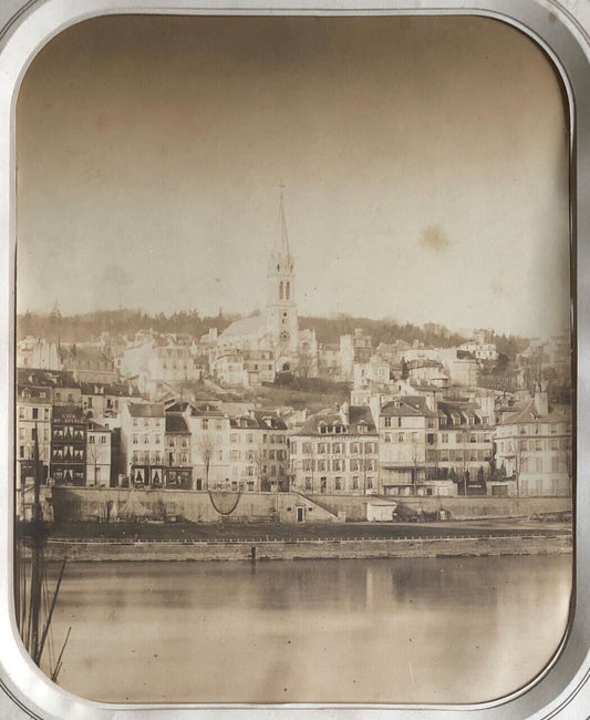 Anonyme — Vue de Saint-Cloud prise des rives de la Seine à Boulogne — circa 1860