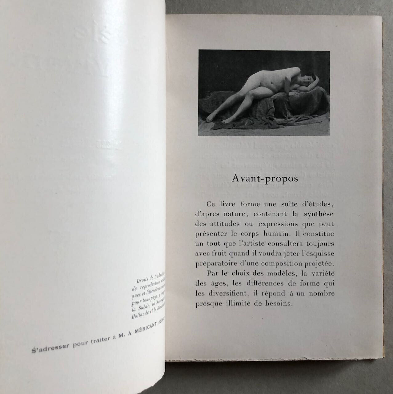 Amédée Vignola — Le Modèle vivant — 225 photographies — Méricant — 1903.