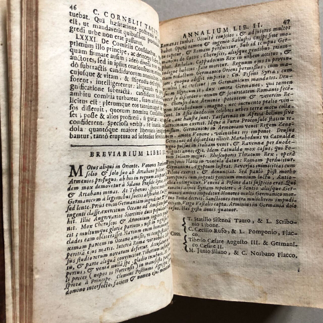 C. Cornelii Taciti annales et historiae — texte en latin seul — Lallemant — 1740