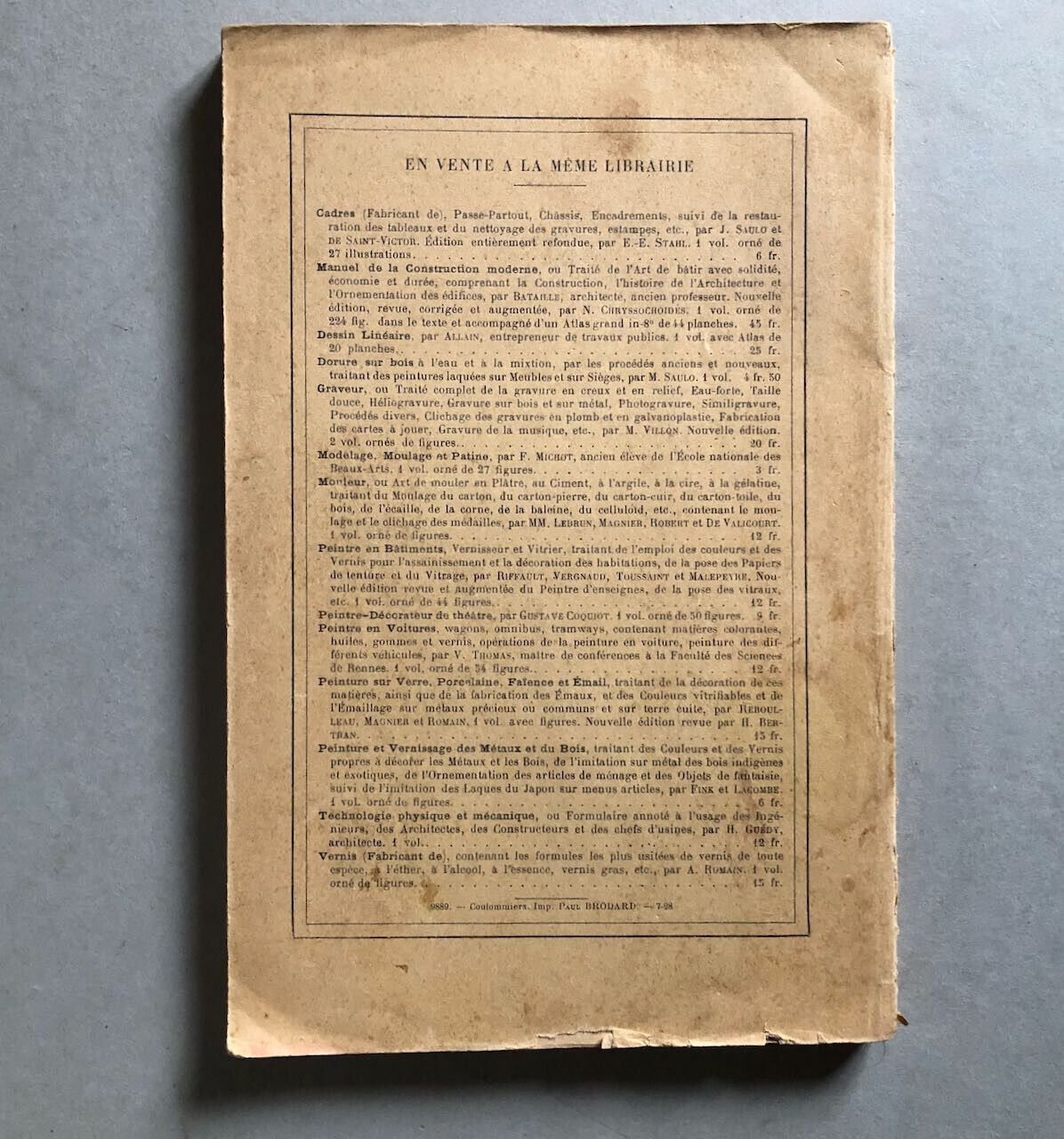 Eugène Véder — Le Peintre de lettres, attributs, armoiries, chiffres — Mulo 1928