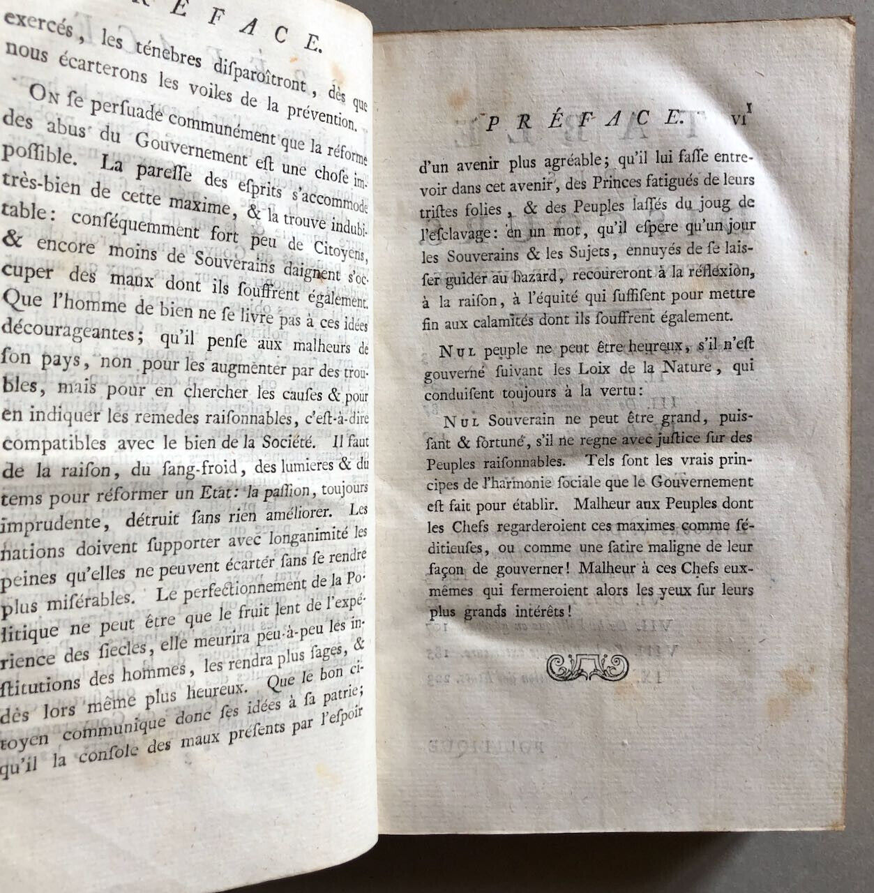 [Baron d'Holbach] — La Politique naturelle — é. o. — 2 tomes — Londres — 1773.