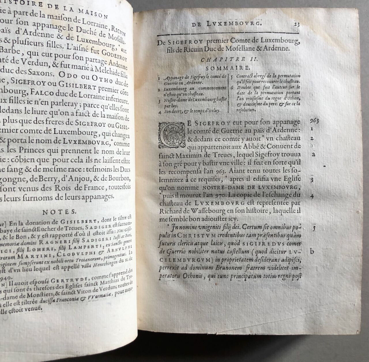 Nicolas Vigner — Histoire de la maison de Luxembourg — in-4° — Blaise — 1619.