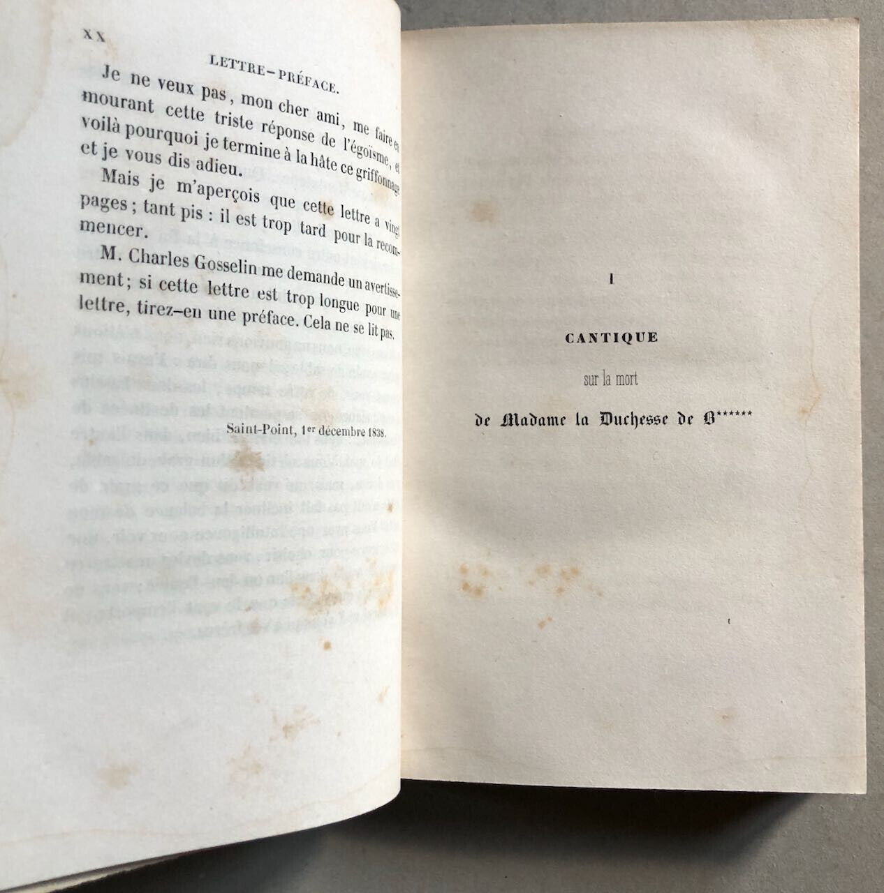 Alphonse de Lamartine — Recueillements poétiques — é. o. — Gosselin — 1839.