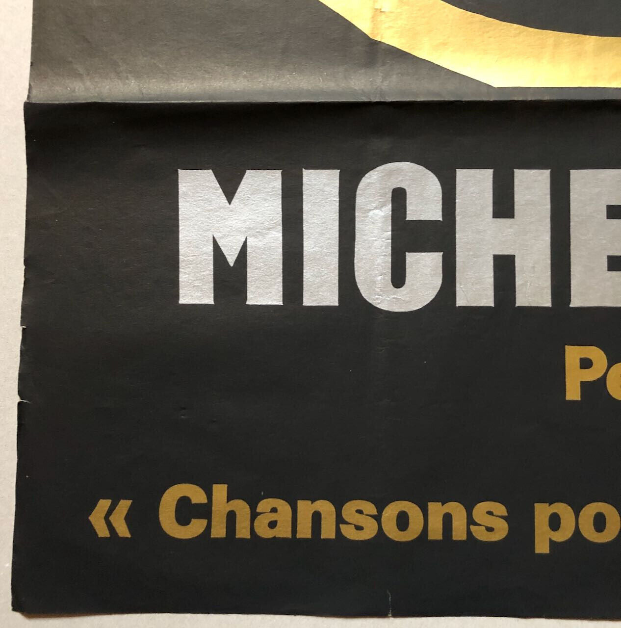 Michel Murty — Affiche sérigraphique — Chansons pour peindre le temps — 1977.