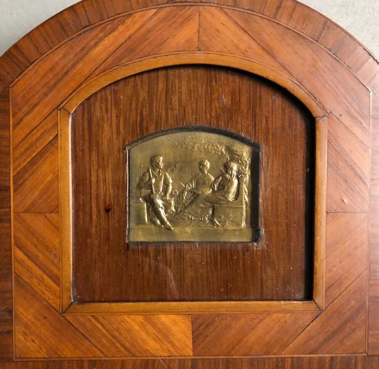 Félix Rasumny — Plaquette — Arts & Industrie — bronze — cadre palissandre — 1921