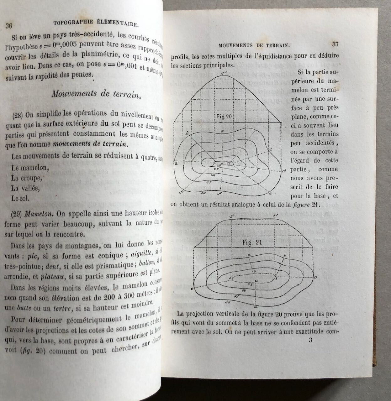 De Lalobbe — Cours de topographie à l'usage des officiers — Dumaine — 1868.