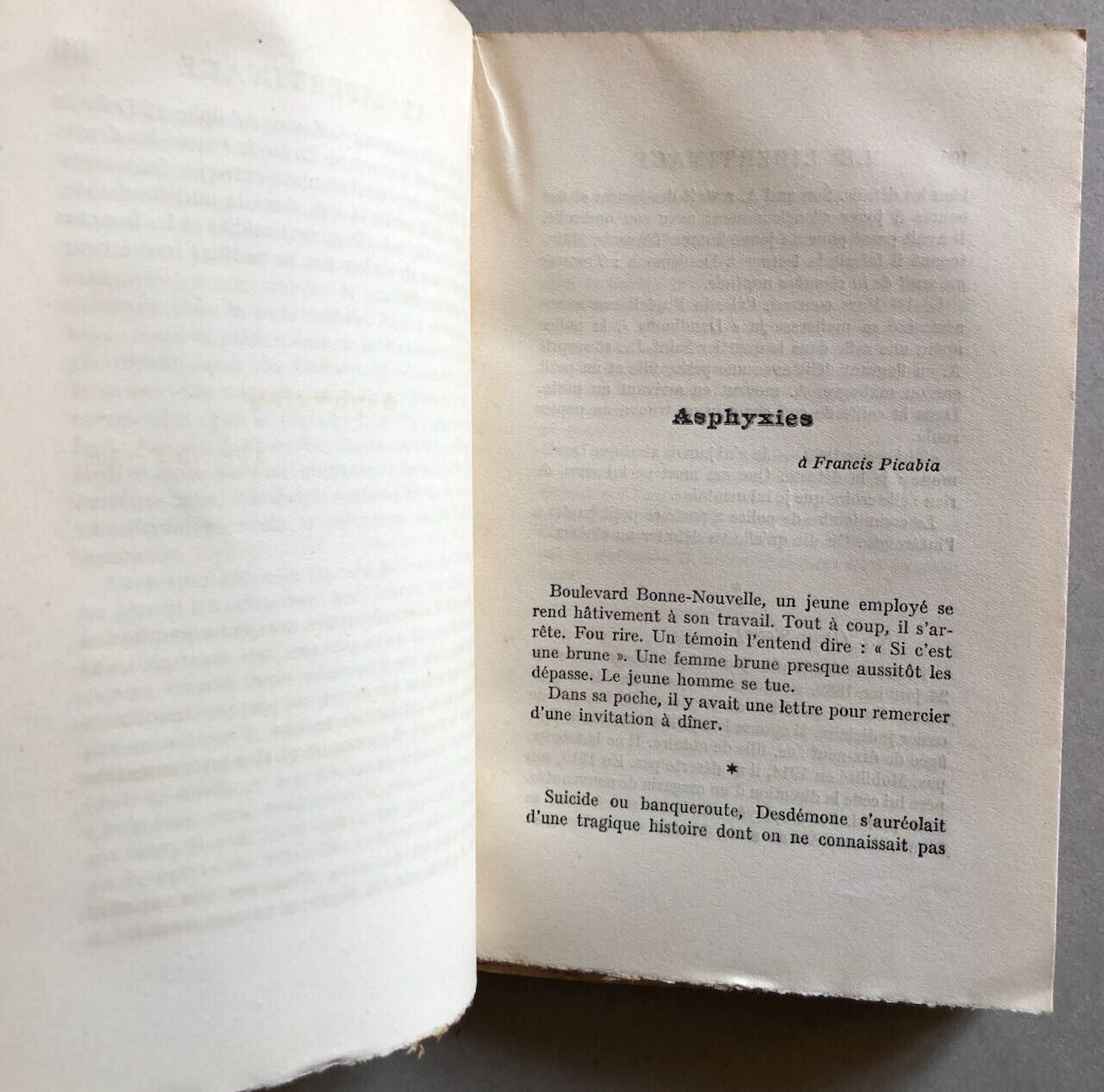 Louis Aragon — Le Libertinage — é.o. / pur fil — Nouvelle Revue Française — 1924