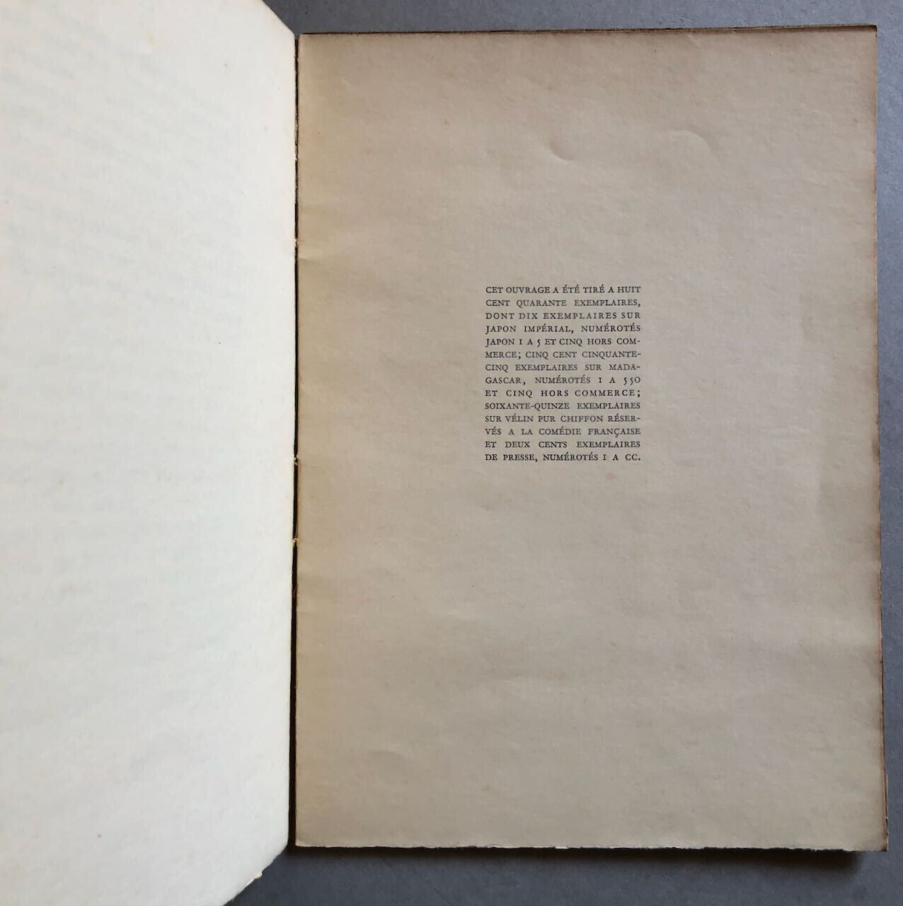 Jean Giraudoux — Pour ce onze novembre — é.o. / ex. n° + envoi — Grasset — 1938.