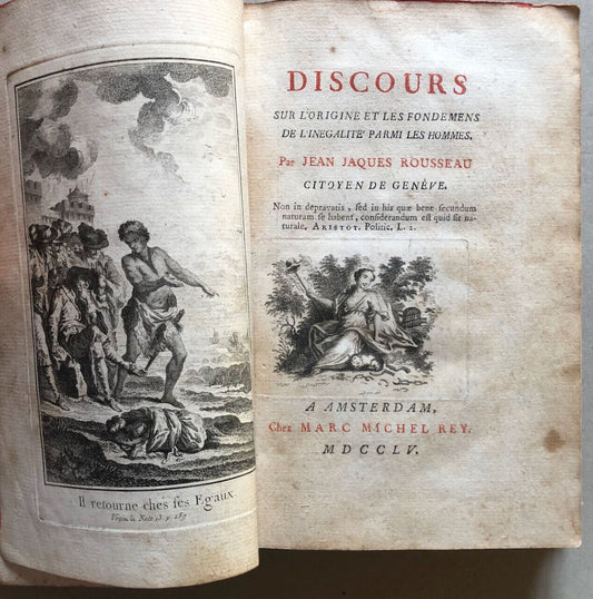 Rousseau — Discours sur l'origine[…]de l’inégalité parmi les hommes — Rey — 1755