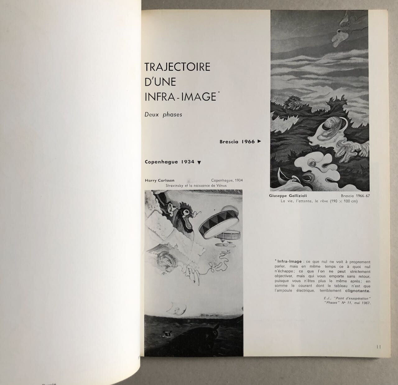 Édouard Jaguer — Phases — numéro 3 2ème série — 3 lithographies — novembre 1971.