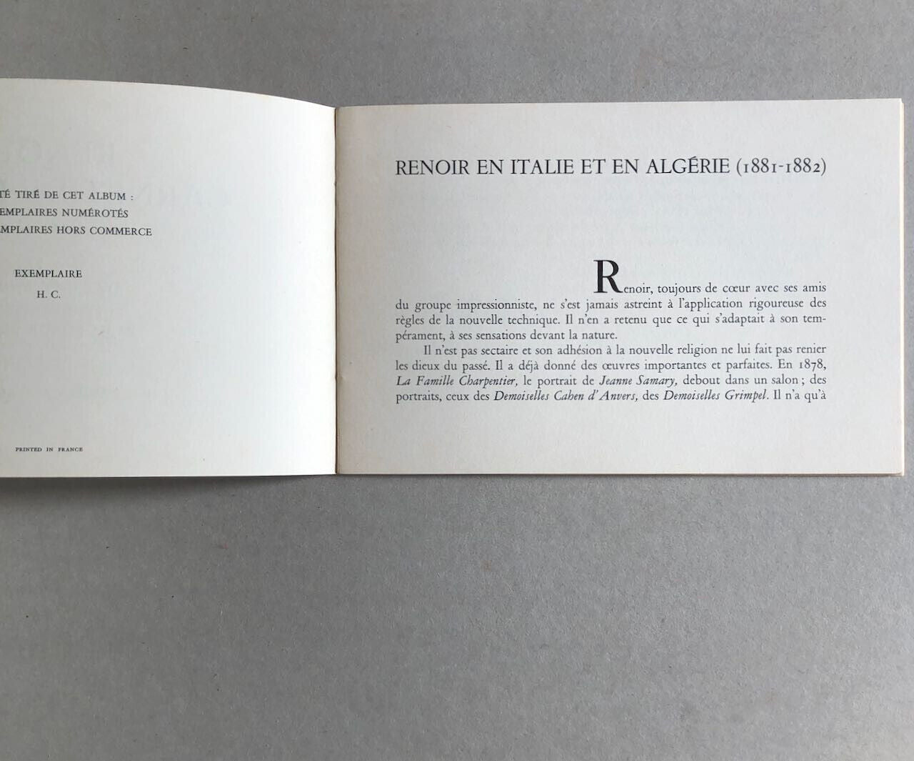 Auguste Renoir — Carnet de dessins en facsimile — Jacomet — tirage limité — 1955