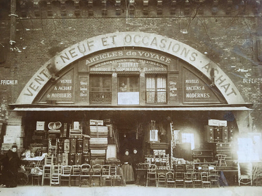 L. Pejoux — Parisian boutique av. Daumesnil — silver print — circa 1900.