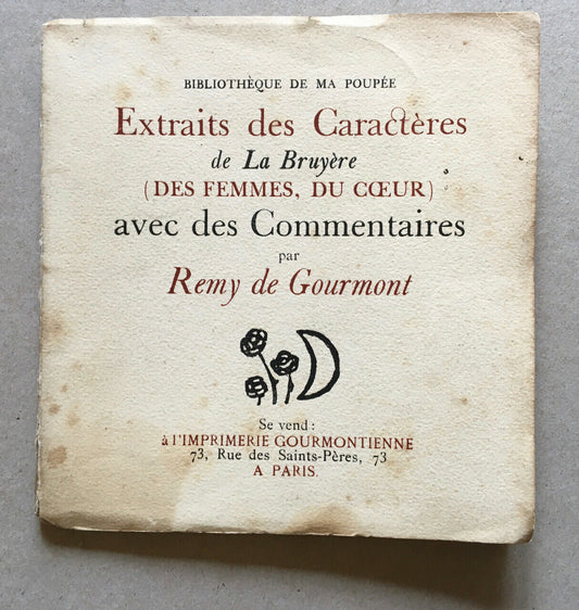 Rémy de Gourmont — Library of my doll — Front.Raoul Dufy — ex.n°/512 1921