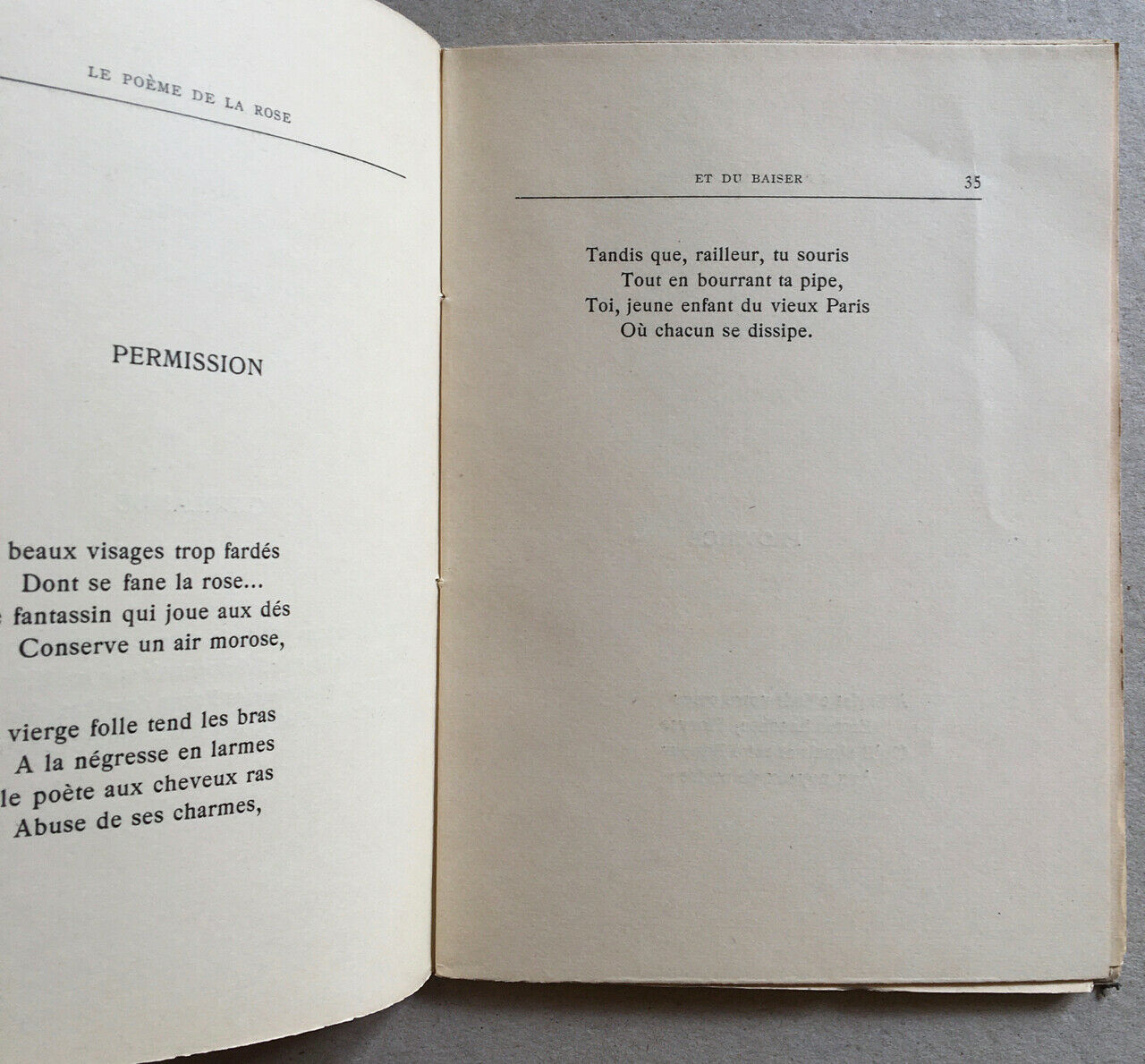 Philippe Chabaneix — Le Poème de la rose et du baiser — É.O.n° — Le Divan — 1923