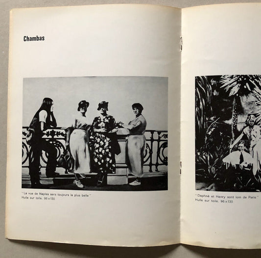 [Chambas] Catalogue d'exposition de groupe à la galerie du Luxembourg — 1973.